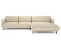 Produktbild: Rolf Benz Ecksofa Ecksofa Rolf Benz freistil 133 Ottomane rechts Stoff Hellelfenbein, Echtes Leder
