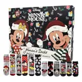 Produktbild: United Labels Disney Minnie Mouse Adventskalender mit 12 Paar Socken für Damen, Größe 35-41, Kalender mit Sneaker und langen Socken, Weihnachtskalender Geschenk