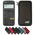 Produktbild: Casio fx-82DE X ClassWiz inkl. WYNGS Schutztasche Schwarz - Wissenschaftlicher Taschenrechner - Basic Set