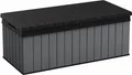 Produktbild: Keter Darwin Aufbewahrungsbox - 142.5x65.5x54.5cm - 380 Liter Fassungsvermögen - Kunststoff - Grau - Sitzfläche für 2 Personen (max. 220kg)