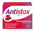 Produktbild: Antistax extra Venentabletten, Filmtablette 360 mg, 60 Stück, mit der medizinischen Kraft des Roten Weinlaubs, bei schweren & geschwollenen Beinen, nächtlichen Wadenkrämpfen, Venenschwäche