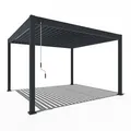 Produktbild: Weide Deluxe | Pergola Voll Aluminium freistehend | 3,6 x 4 M | Lamellendach anthrazit