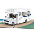 Produktbild: papercrush Pop-Up Karte Camping mit Wohnmobil, 3D Camper Karte zur Rente