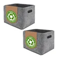 Produktbild: DuneDesign 2x Filz Aufbewahrungsbox - 33x26x23 Filzkorb Aufbewahrung - Organizer Filz Korb