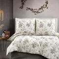 Produktbild: ZIRVEHOME Bettwäsche 135x200 cm. 2-teilig Set 100% Baumwolle Bettbezug 135x 200cm Kissenbezug 80x80cm Renforcé Bettwäsche-Sets 135x200 mit Reißverschluss, EvlaV1