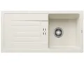 Produktbild: BLANCO FAVUM 45 S | Küchenspüle 86x43,5 | Granitspüle aus SILGRANIT softweiß | Einbauart: Einbau von Oben | reversibel | für 45 cm breite Unterschränke | Großes Becken | [86x43,5x19,2 cm]