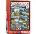 Produktbild: EUROGRAPHICS Puzzle Puzzle Poster aus Kanada 1000 Teile, Puzzleteile