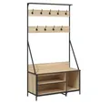 Produktbild: vidaXL Kleiderständer Kleiderständer mit Schuhablage Sonoma-Eiche 100x41x184 cm, (1 St)