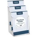 Produktbild: Europel Prospekthalter 350101, transparent, Tischprospekthalter, Kunststoff, 3 x DIN A4