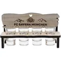 Produktbild: FC Bayern München Schnapsbank Schnapsglas Schnapsgläser 4er-Set FCB Fanartikel