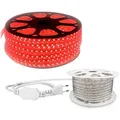 Produktbild: Aigostar LED Stripe LED Strip Streifen Band für innen und Außen, 15 Meter LED Streifen in Rot für Außen und Innen 230v rot 15 m