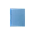 Produktbild: PP-Präsentationsringbuch mit 2-Ring-Mechanik, VE: 1 Stück, blau transparent Blau