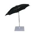 Produktbild: WDMT Kompakter Tischsonnenschirm – ø 60 x 56 cm – Mini-Sonnenschirm – Tischsonnenschirm für draußen – Moderner Tischsonnenschirm – Sonnensegel – Sonnenschirme – Schwarz