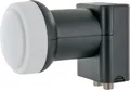 Produktbild: Schwaiger 714289 Universal-Twin-LNB (für 2 Teilnehmer, herausziehbare Wetterschutzabdeckung, hellgrau)