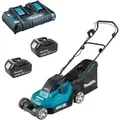 Produktbild: Makita - Akku-Rasenmäher DLM382PM2 2x 4,0 Ah Akkus + Ladegerät DC18RD im Karton