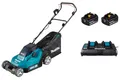 Produktbild: Makita Akku Rasenmäher DLM382PM2 mit 2x Akkus 18 V 4 Ah + Ladegerät DC18RD