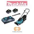 Produktbild: Makita DLM382PM2 Akku Rasenmäher + 2 x 4,0Ah + DC18RD + extra Messer, DLM382 NEU