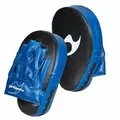 Produktbild: Ju-Sports Handpratzen vorgebogen I Box Pratzen aus Kunstleder I Sehr leicht & gutes Handling I Mit Punkt für optimalen Treffer I Ideal für Boxtraining I Blau