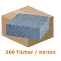 Produktbild: Einwegtücher Nordvlies WIPEX-STAR 1-lagig blau 500 Tücher/Karton, ca. 80 g/qm, Z-gefaltet, 30x38 cm 1195