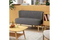 Produktbild: HOMCOM 2-Sitzer Zweisitzer, Loveseat mit Leinenoptik, Doppelsofa mit Holzbeine, Polstersofa 1 Teile, für Wohnzimmer, Dunkelgrau