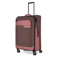 Produktbild: Travelite 4-Rad Koffer Größe L Weichschale aus recyceltem Material, Gepäck Serie VIIA: Trolley mit Dehnfalte + Kantenschutz, 77 cm, 91-103 Liter