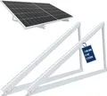 Produktbild: NuaSol Solarpanel Halterung Flachdach | PV & Balkonkraftwerk 0–90° verstellbar