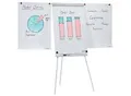 Produktbild: FRANKEN ECO Magnetisches Flipchart F2100/N Mit Seitenarmen Höhenverstellbar 68 x 105 cm Dreibeinstativ und Stiftablage Hellgrau