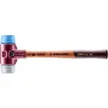 Produktbild: HALDER SIMPLEX Schonhammer Ø 40 mm TPE-mid grau / TPE-soft blau mit Tempergussgehäuse