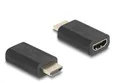 Produktbild: DeLOCK 64325 HDMI-Kabel-Gender-Wechsler, Schwarz