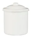 Produktbild: Ib Laursen - Dose Krug mit Deckel Vorratsdose H 13cm D 11cm Emaille Weiß 0470-11