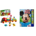Produktbild: LEGO DUPLO Disney Mickys und Minnies Geburtstagszug, Zug-Spielzeug mit Kuchen un