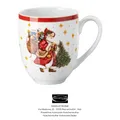Produktbild: Hutschenreuther - Weihnachten 2023 - Happy wintertime Red - Glas mit Griff / Mug
