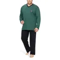 Produktbild: Moonline Pyjama Schlafanzug Herren lang in Übergröße (XXL-5XL) aus Baumwolle XXL