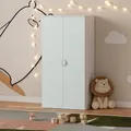 Produktbild: Kinderkleiderschrank Sandnes 123x60x40 cm Weiß/Mintgrün