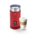 Produktbild: Tchibo elektrischer Milchaufschäumer, 130ml Fassungsvermögen, aus rostfreiem Edelstahl, Antihaftbeschichtung, warmer und kalter Milchschaum, für Latte Macchiato, Cappuccino und Kakao (Rot)