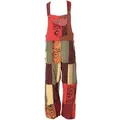 Produktbild: Guru-Shop Relaxhose Patchwork Latzhose, Unisex Boho Overall,.. Ethno Style, alternative Bekleidung orange|rot XL