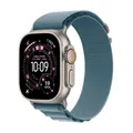 Produktbild: Apple Watch Ultra 3 Titanium Cellular 49mm Natur (Alpine Loop hellblau) Small (MEWK4QF/A)