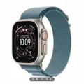 Produktbild: APPLE Watch Ultra 3 GPS + Cellular 49mm Natürliches Titan-Gehäuse mit Hellblauem Alpine Loop - Klein