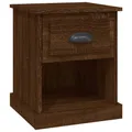 Produktbild: Nachttisch Braun Eichen-Optik 39x39x47,5 Cm Holz Nachtkonsole Nachtschrank