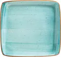 Produktbild: Bonna Aura Aqua Moove Türkis Creme 2x Servierplatte Speiseteller rechteckig 32cm