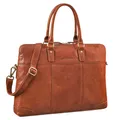 Produktbild: STILORD Charlize Moderne Leder Businesstasche Damen Groß Echtleder Laptoptasche 13-15.6 Zoll zum Umhängen - ideal als Aktentasche Freizeittasche oder Shopper Farbe:maraska - braun