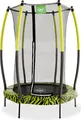 Produktbild: EXIT Tiggy junior Trampolin mit Sicherheitsnetz ø140cm - schwarz/grün