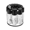 Produktbild: Metaltex 252876080 Gewürzständer Spice-8, Transparent / Schwarz