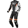 Produktbild: Berik Monza Damen 2-Teiler Motorrad Lederkombi, schwarz-weiss-orange, Größe 38
