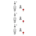 Produktbild: 3x NGK 6664 Zündkerze für BMW Audi Honda Fiat Mitsubishi NSU Alfa Romeo Nissan
