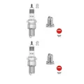 Produktbild: 2x NGK 6664 Zündkerze für BMW Audi Honda Fiat Mitsubishi NSU Alfa Romeo Nissan