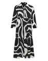 Produktbild: OPUS Damen Maxikleid | Hemdblusenkleid WERANO Flow A-Linie aus BCI Cotton Black, 34
