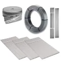 Produktbild: Kermi xnet Trockenbau Fußbodenheizung Set 100 qm 25 mm Wärmeleitblech Rohr 14x2