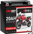 Produktbild: LANGZEIT YTX20CH-BS GEL Motorradbatterie 12V 20Ah 285AEN GEL Batterie 12V 51892