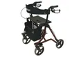 Produktbild: Drive Medical Rollator Drive Medical Torro Rollator rot faltbar mit Netztasche, Pannensichere PU-Bereifung